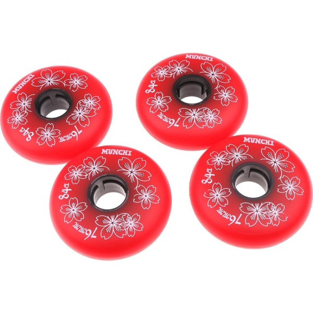 Dolity 4 Parça Inline Rulo Hokeyi Spor Paten Değiştirme Tekerlek 84A 76MM Kırmızı (Yurt Dışından) Paten Fiyatı