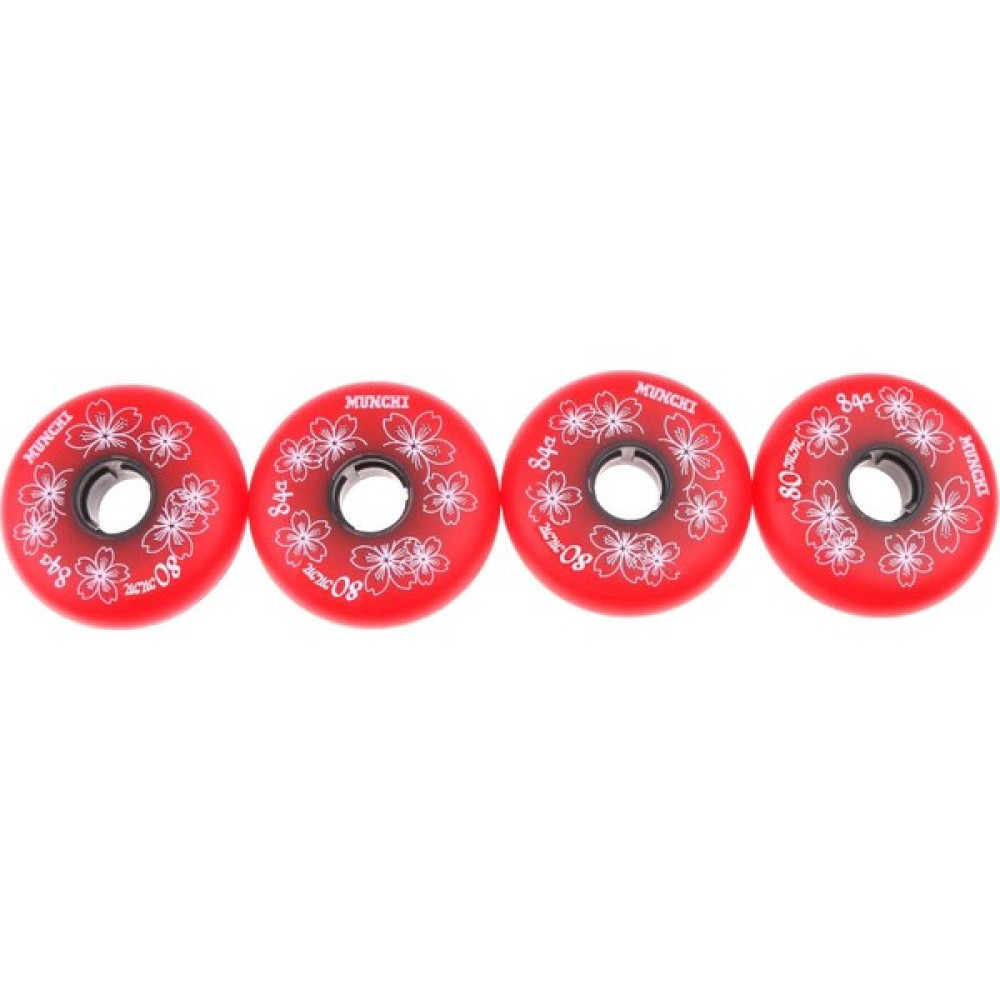 Dolity 4 Parça Inline Rulo Hokeyi Spor Paten Değiştirme Tekerlek 84A 80MM Kırmızı (Yurt Dışından) Paten Fiyatı