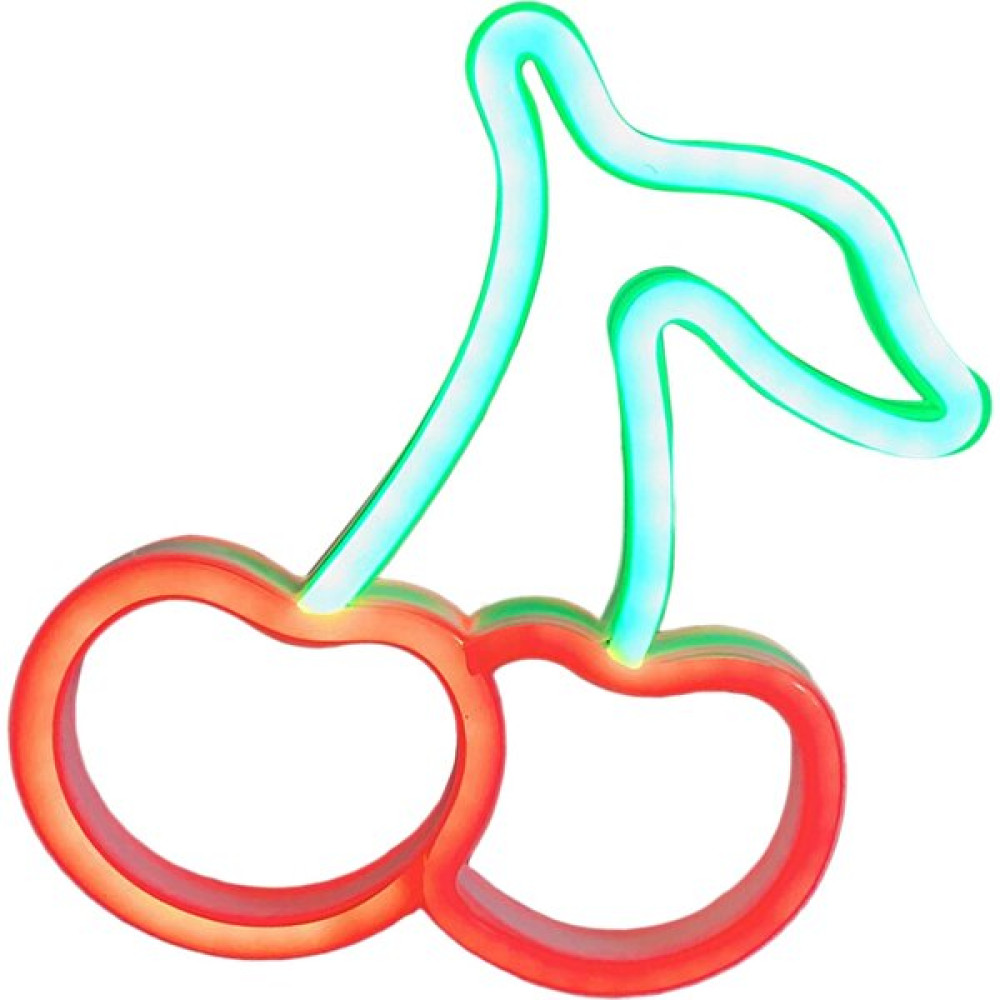 Dolity Neon Burcu Işık LED Duvar Işıkları Dekor Lamba Çocuk Yatak Odası Ev Bar Parti Kırmızı Kiraz (Yurt Dışından) - 10 cm - Renkli Led Aydınlatmalar Fiyatı