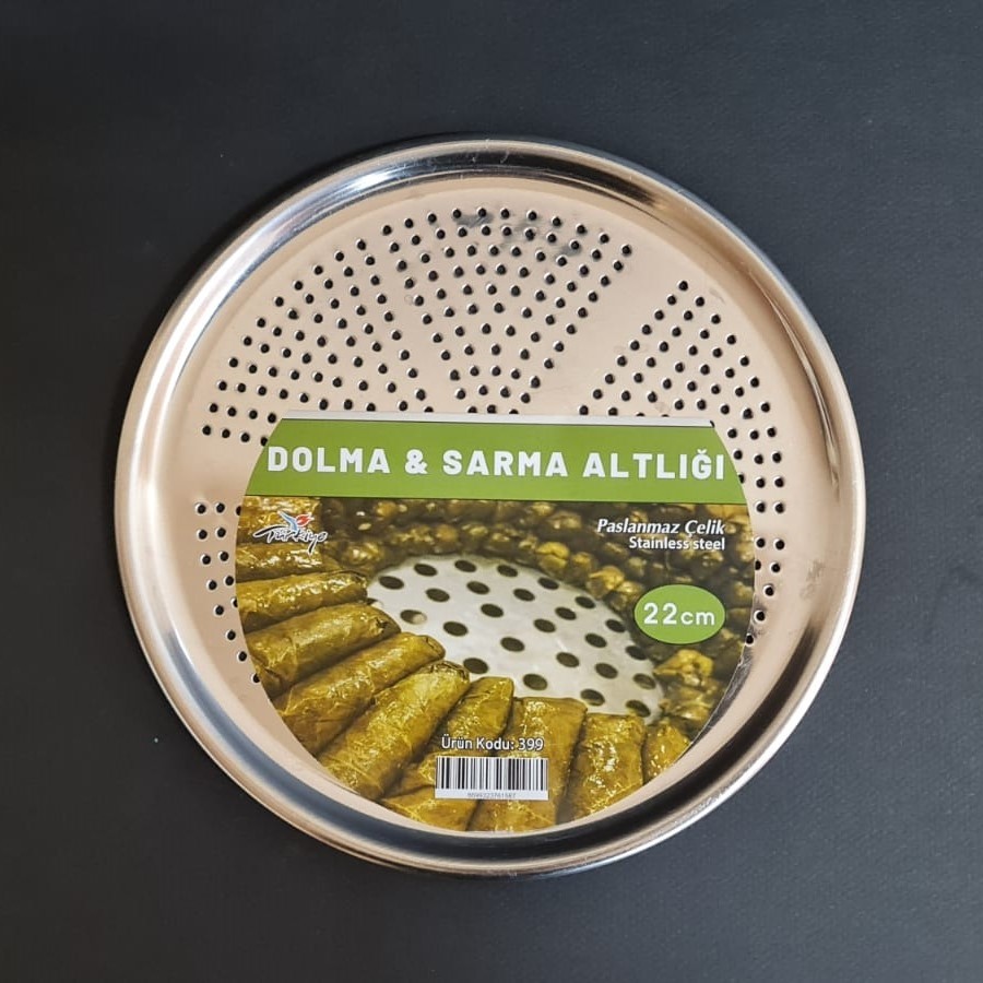 Dolma ve Yaprak Sarma Altlığı – Paslanmaz Çelik Tencere Altlığı 22 cm - Gümüş Tencere / Tava Setleri Fiyatı