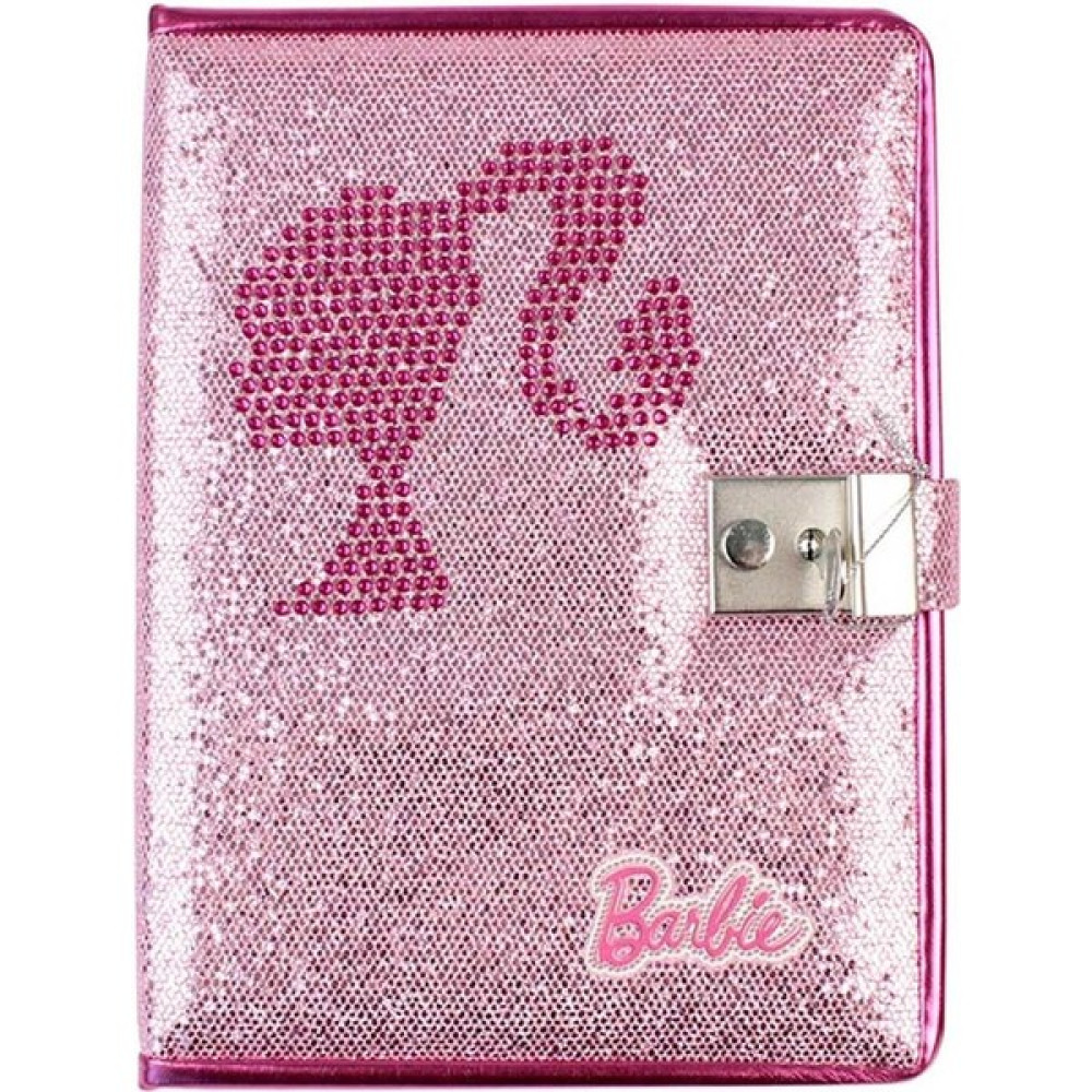 Dolphin Barbie Kilitli Simli Hatıra Defteri Pembe - Siyah - Kahverengi - Mavi - Krem - Standart Defter Fiyatı