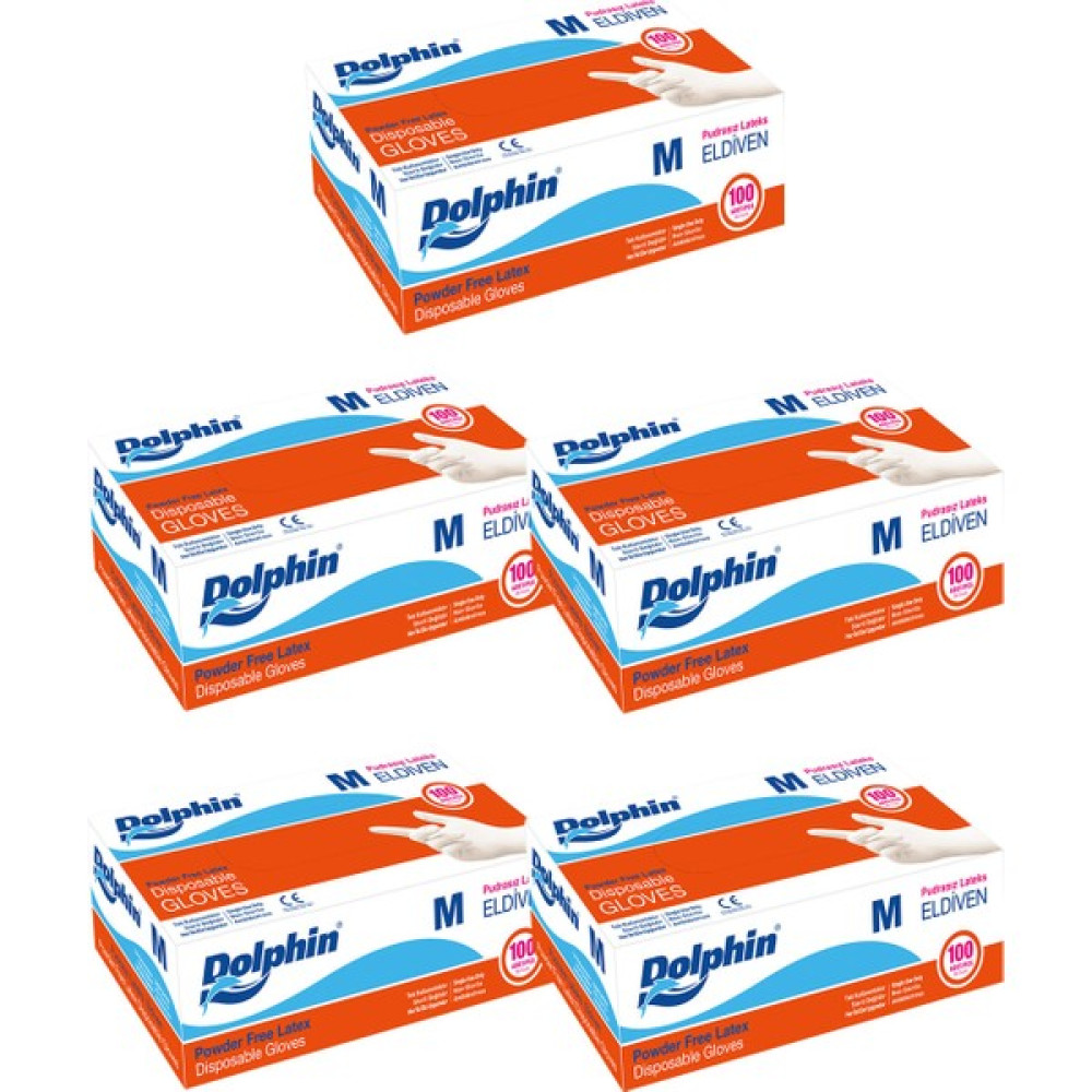 Dolphin Beyaz Lateks Eldiven Pudrasız (M) 100LÜ Paket 5 Adet Oto Boyaları Fiyatı