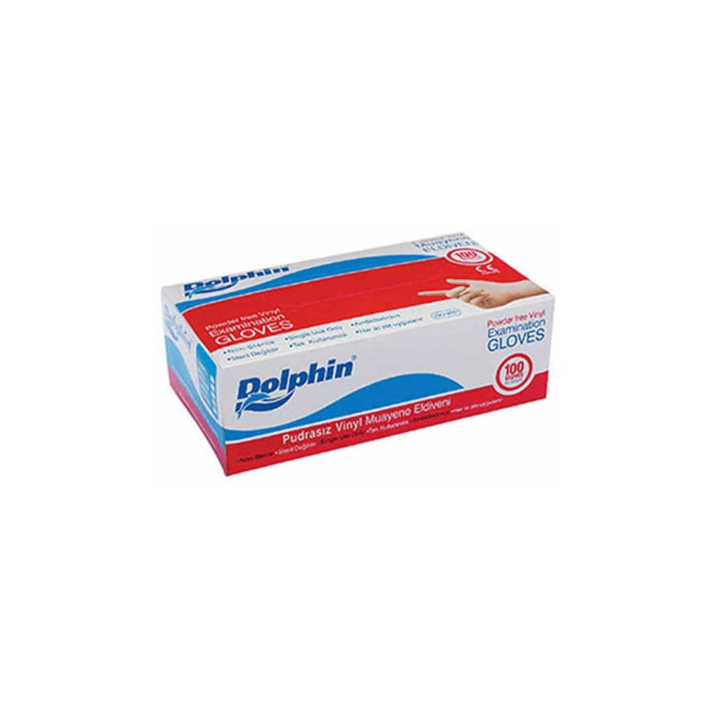 Dolphin Beyaz Vinil Eldiven Pudrasız (M) Paket Sağlık Fiyatı