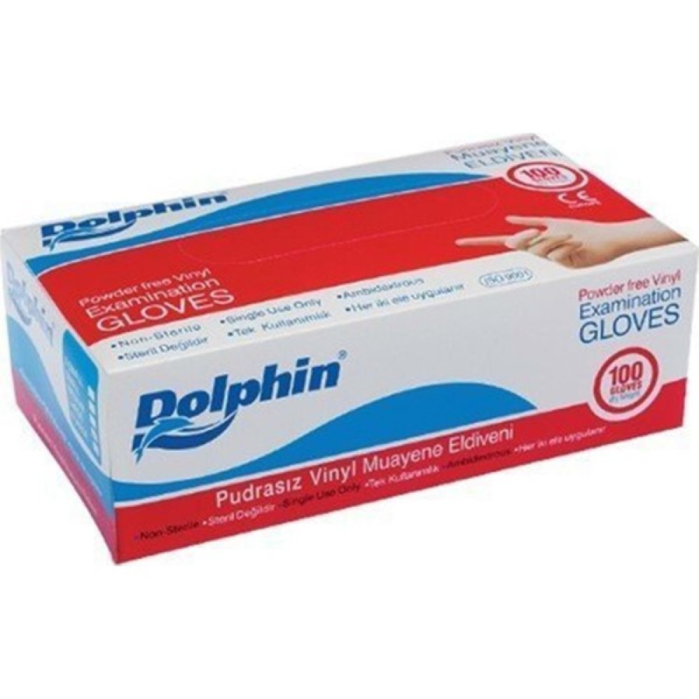 Dolphin Vinyl Eldiven Pudrasız Büyük (L) - 100'lü Oto Boyaları Fiyatı