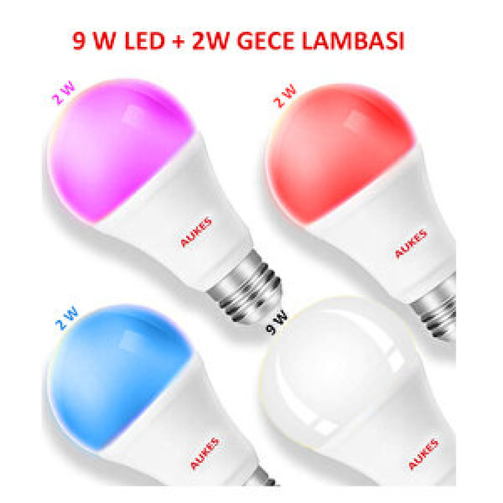 Dolunay Elektrik 9W Beyaz +2W Mavi Led Aydınlatmalar Fiyatı