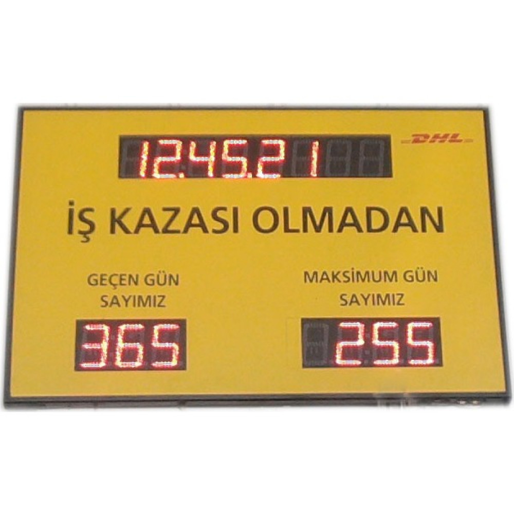 Dolunay LED Kazasız Günü Sayıcı Panosu Oto Boyaları Fiyatı