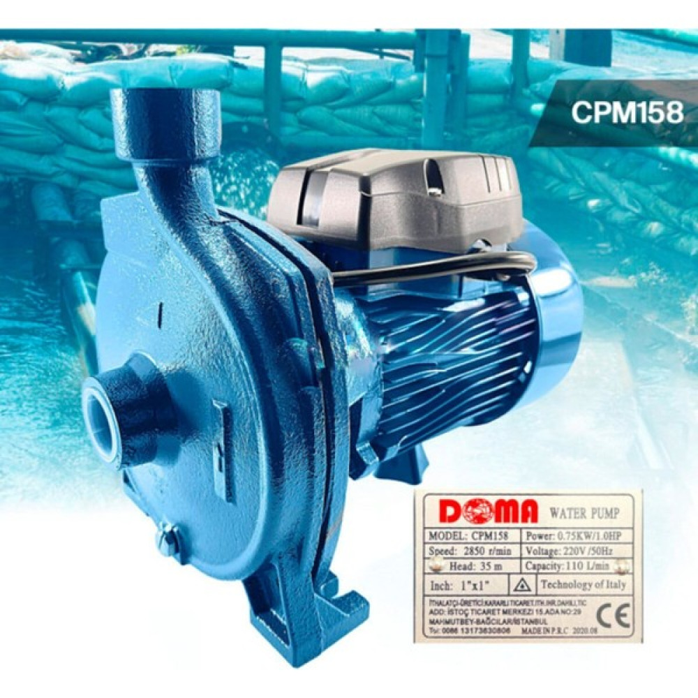 Doma CPM158 1 Hp Salyangozlu Pompa Elektrikli Su Pompası 1" Su Motoru Fiyatı