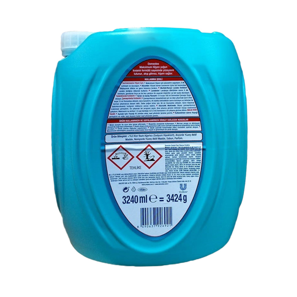 Domestos Çamaşır Suyu 3240 ml Okyanus Ferahlığı