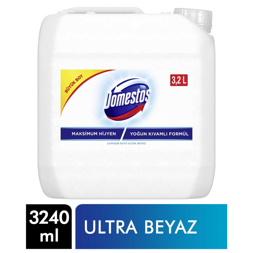 Domestos Çamaşır Suyu 3240 ml Ultra Beyaz Çamaşır Yıkama Fiyatı