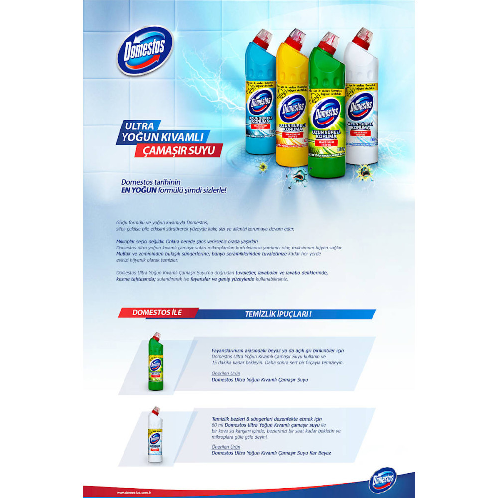 Domestos Çamaşır Suyu 750 ml Okaliptüs Ferahlığı