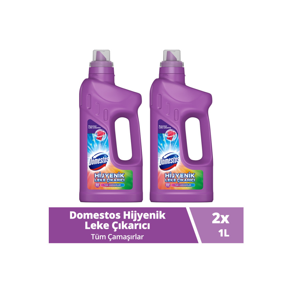 Domestos Hijyenik Sıvı Leke Çıkarıcı Tüm Çamaşırlar 1000 ml 2 Adet Çamaşır Yıkama Fiyatı