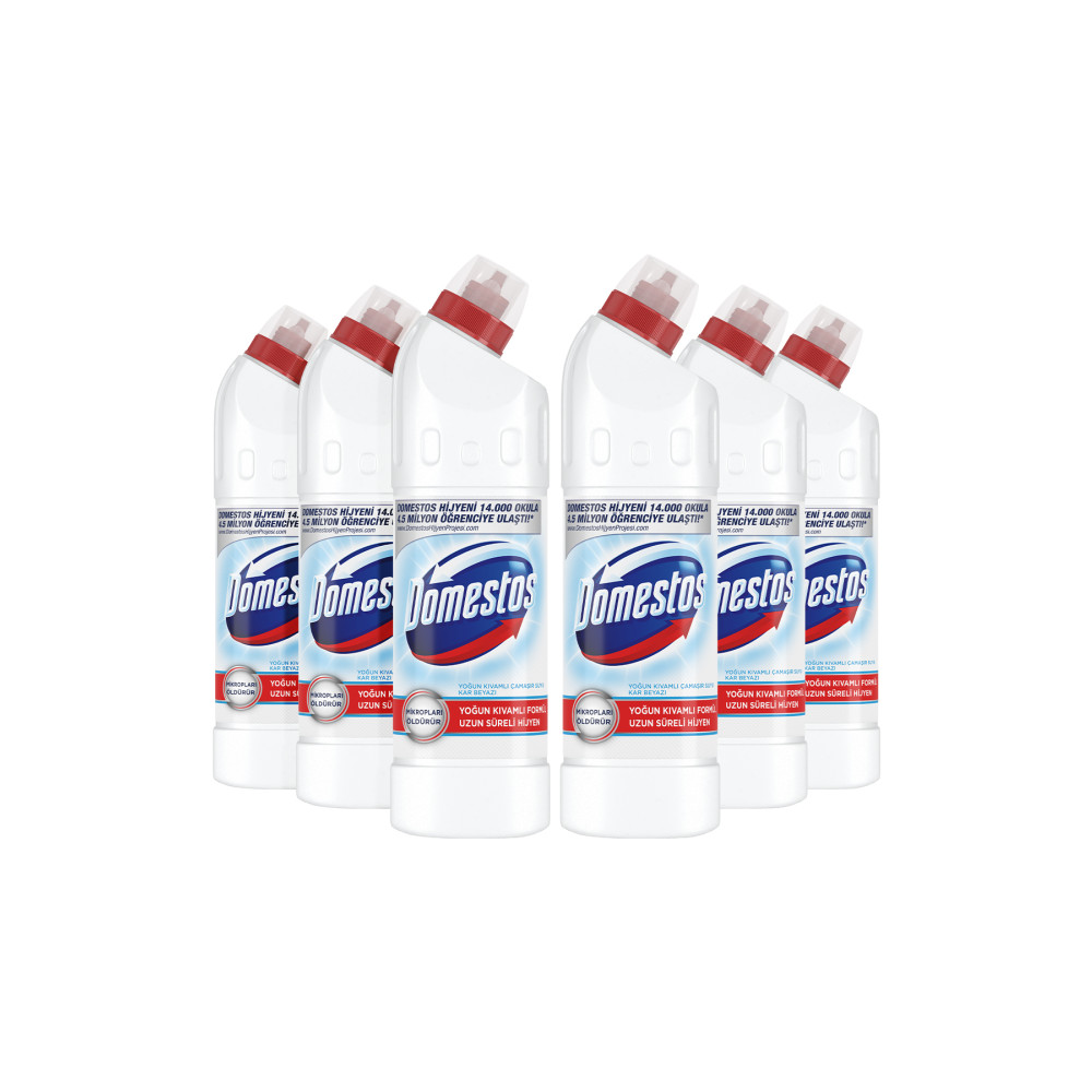 Domestos Yoğun Kıvamlı Çamaşır Suyu Kar Beyazı Maksimum Hijyen 750 ml 6 Adet Ağız ve Diş Sağlığı Fiyatı