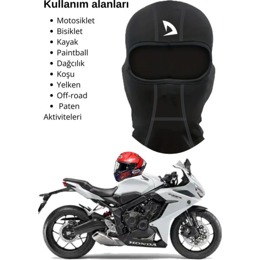 Domin Spor Motosiklet Balaklava Termal Motorcu Maske Termal Çok Amaçlı Sporcu Maskesi - Siyah Motorsiklet Sürücüsü Giyim & Ayakkabı Fiyatı