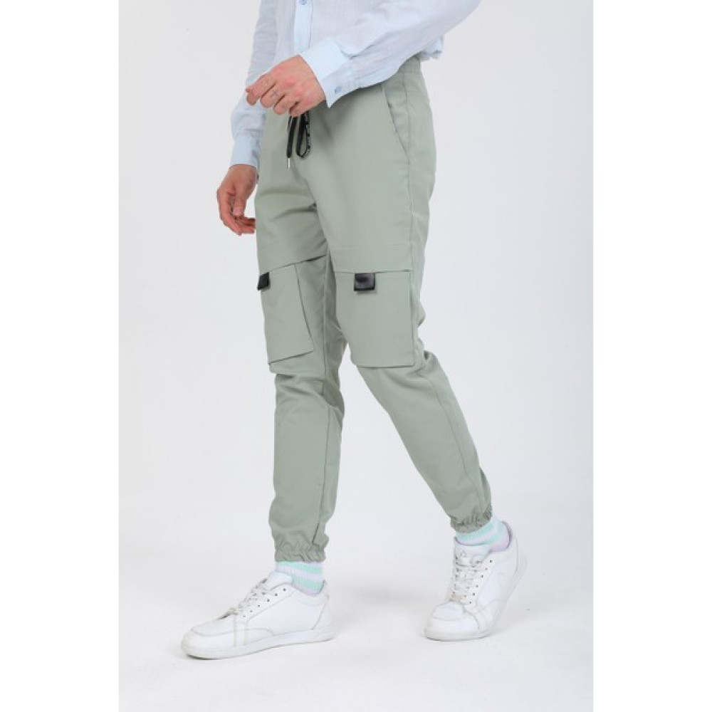 Domoda Slim Fit Kargo Cepli Esnek Lamine Kumaş Erkek Pantolon Erkek Pantolon Fiyatı