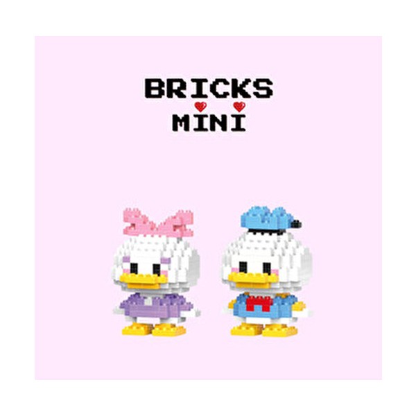 Donald ve Daisy Duck 150 Parça Strateji ve Zeka Geliştirici Bricks Mini LEGO Kutu Oyunu - Beyaz - Mavi - Pembe Diğer Fiyatı
