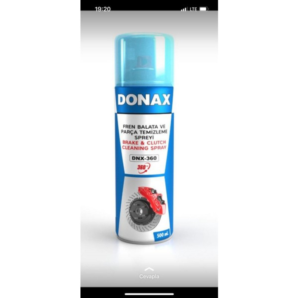 Donax Fren Balata ve Parça Temizleme Spreyi DNX-360 Fren Bakım Spreyi Fiyatı