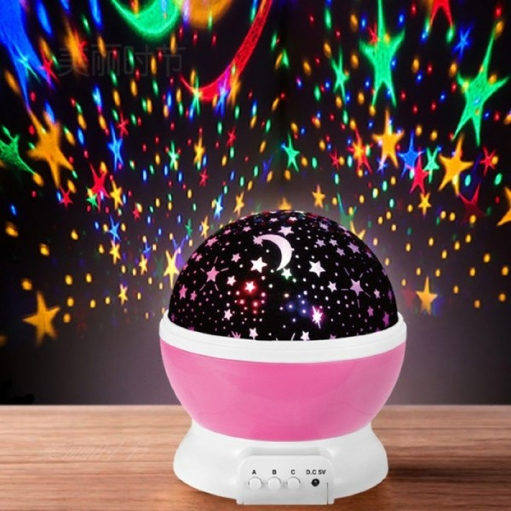 Dönen Projeksiyon Gece Lambası Star Master Ay Yıldız Duvar LED - Renkli Gece Lambası Fiyatı