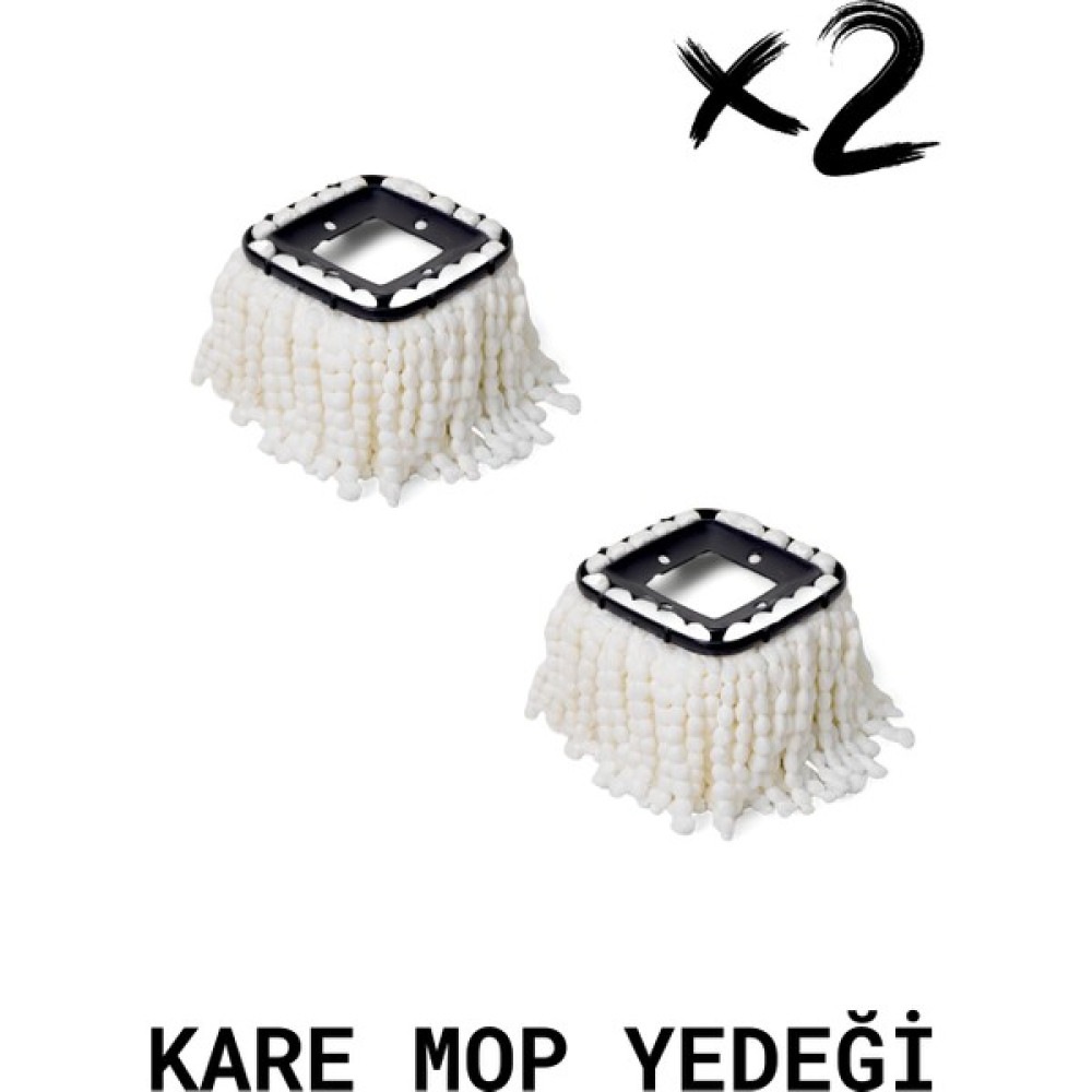 Döner Başlıklı Kare Mop Yedeği 2'li Oto Boyaları Fiyatı