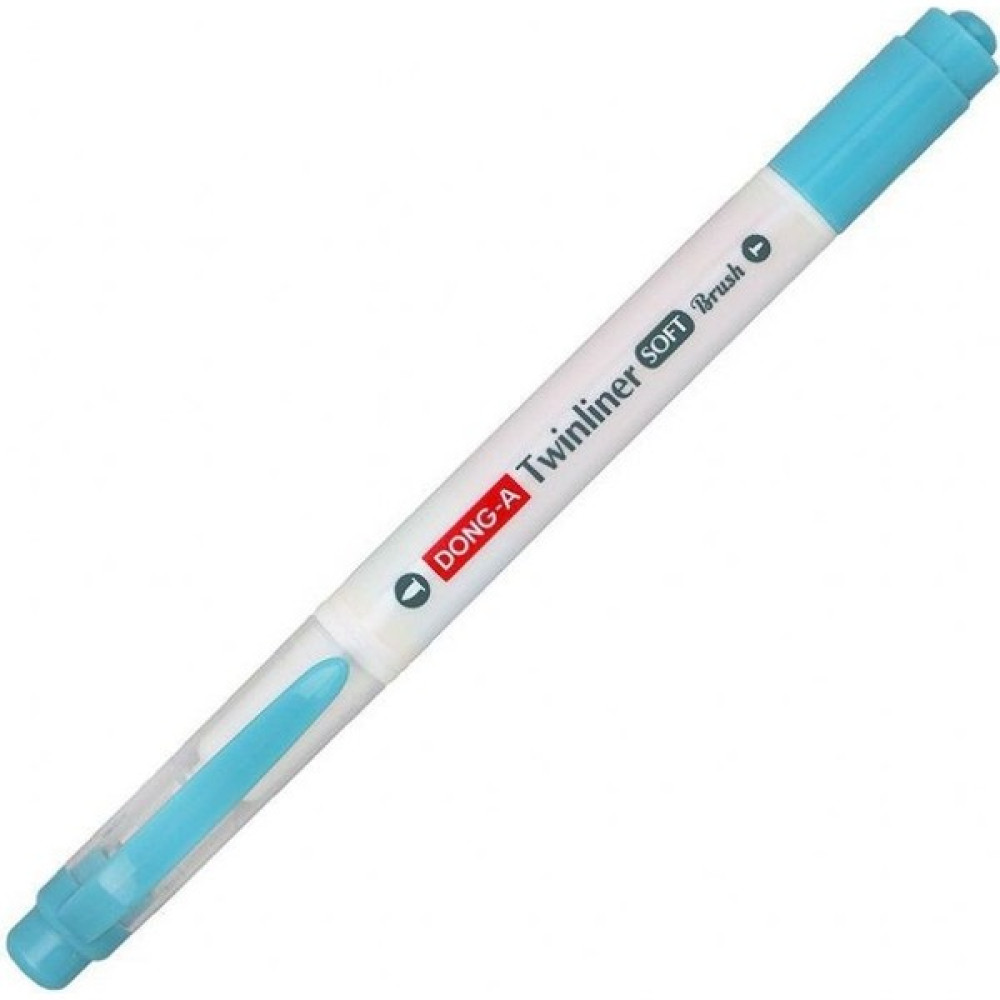 Dong-A Twinliner Soft Fosforlu Fırçalı Kalem - Mavi Fosforlu Kalem Fiyatı