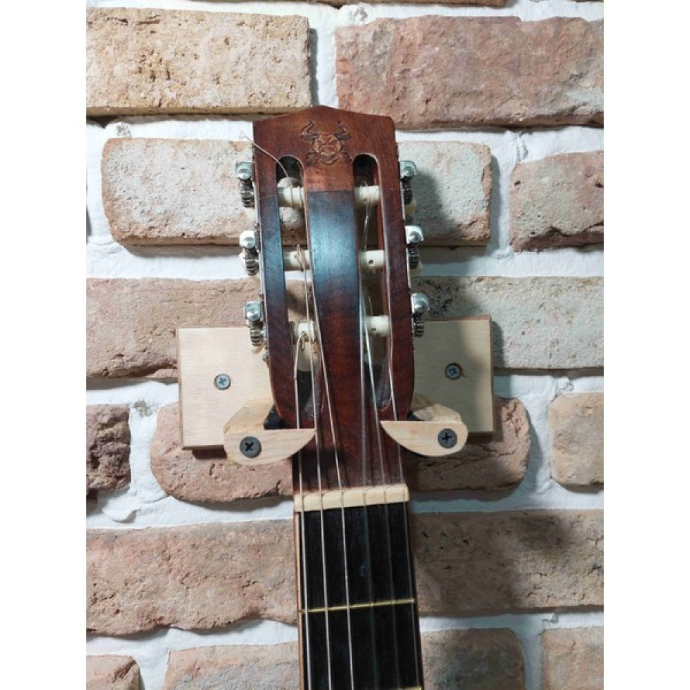 Donizetti Gitar Duvar Askısı Standı Aparatı Ahsap Tasarım - Natural Klasik Gitarlar Fiyatı
