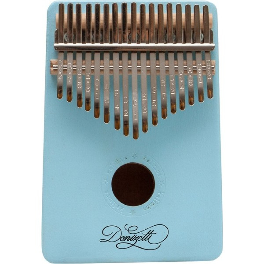 Donizetti Kalimba Full Set - Hediye Paketi - Stand- Sarkı Notaları - Açık Mavi Vurmalı Çalgılar Fiyatı