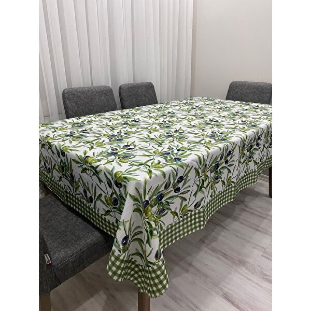 Dönmez Store Salon Mutfak Dertsiz Masa Örtüsü - 150 x 210 cm - Yeşil Masa Örtüsü Fiyatı