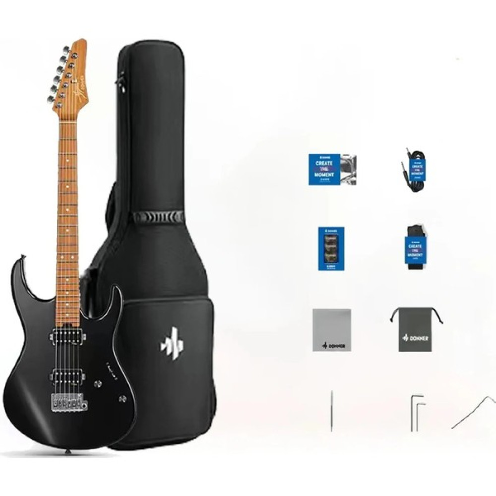 Donner DST-700 Elektro Gitar (Siyah) - Siyah Elektro Gitarlar Fiyatı