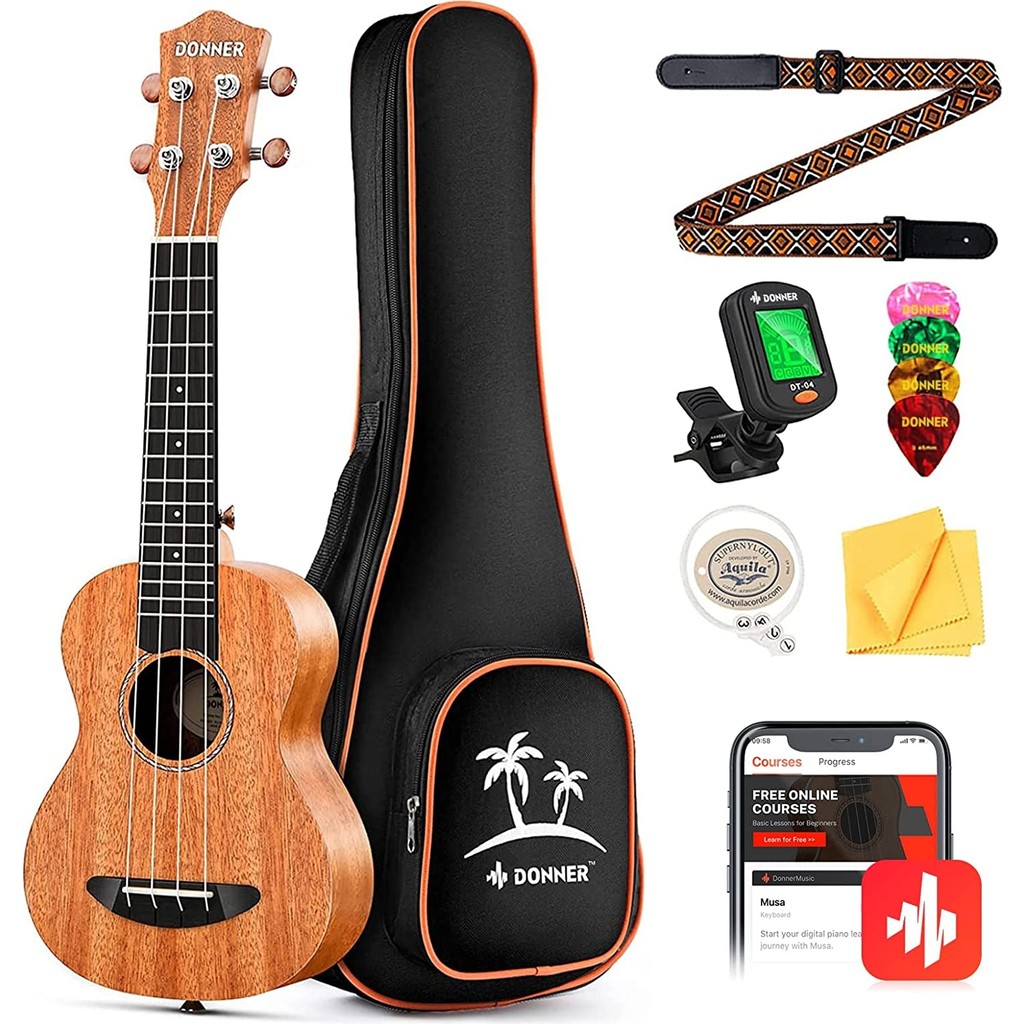 Donner DUC-100 Concert Ukulele Mahogany Ukulele Paketi Diğer Fiyatı