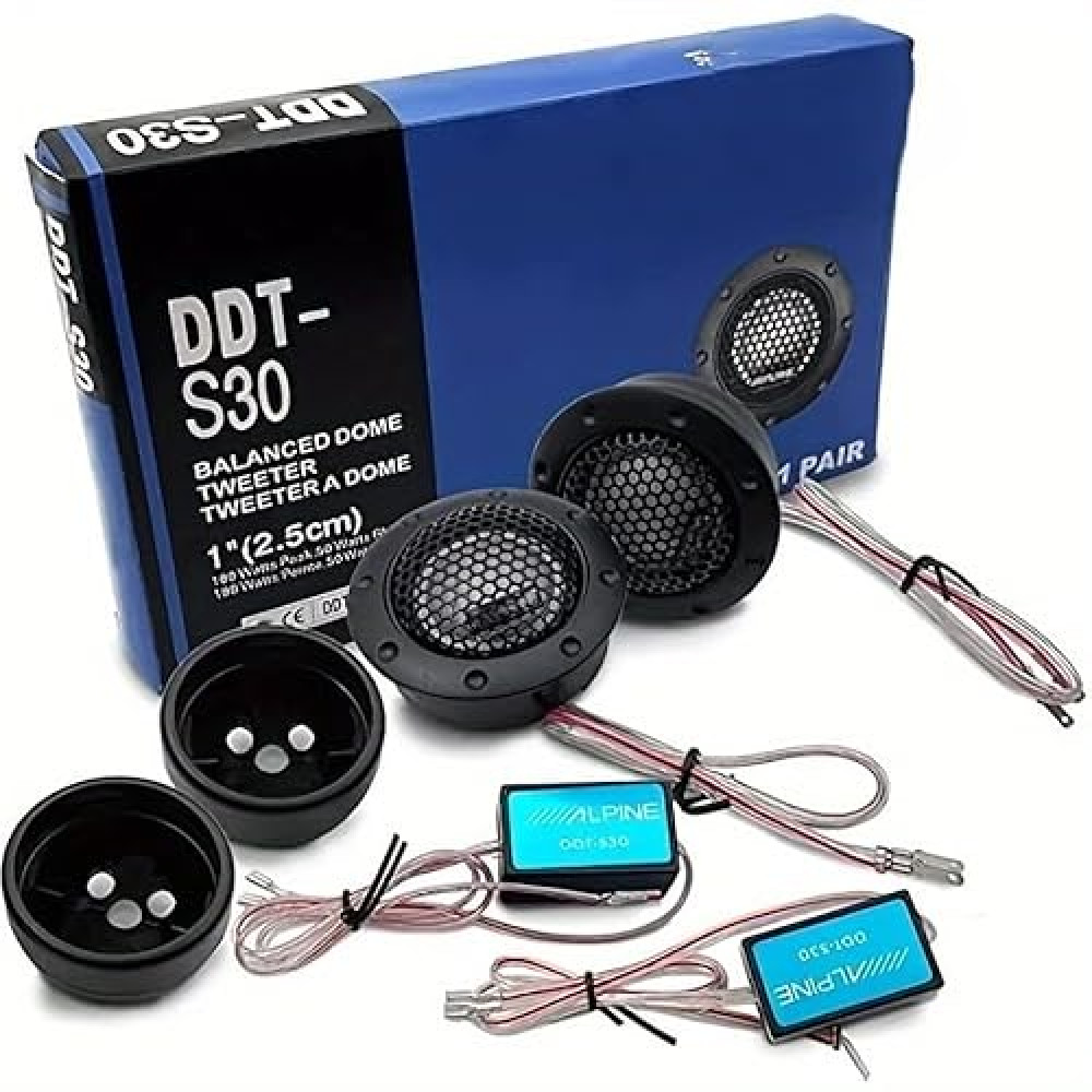 Donop Tweeters for Car Audio Stereo Speaker, Aluminum Frame and Diaphragm Tweeter 4 ohm 320 Watts Sound Stereo Speakers for All Cars