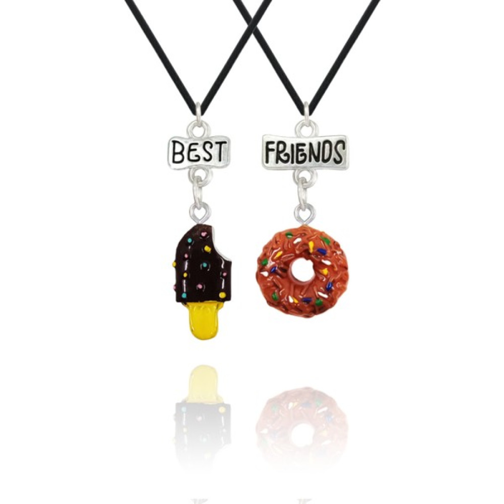 Donut ve Dondurma Best Friends 2'li Arkadaşlık Kolyesi Bijuteri Kolye Fiyatı
