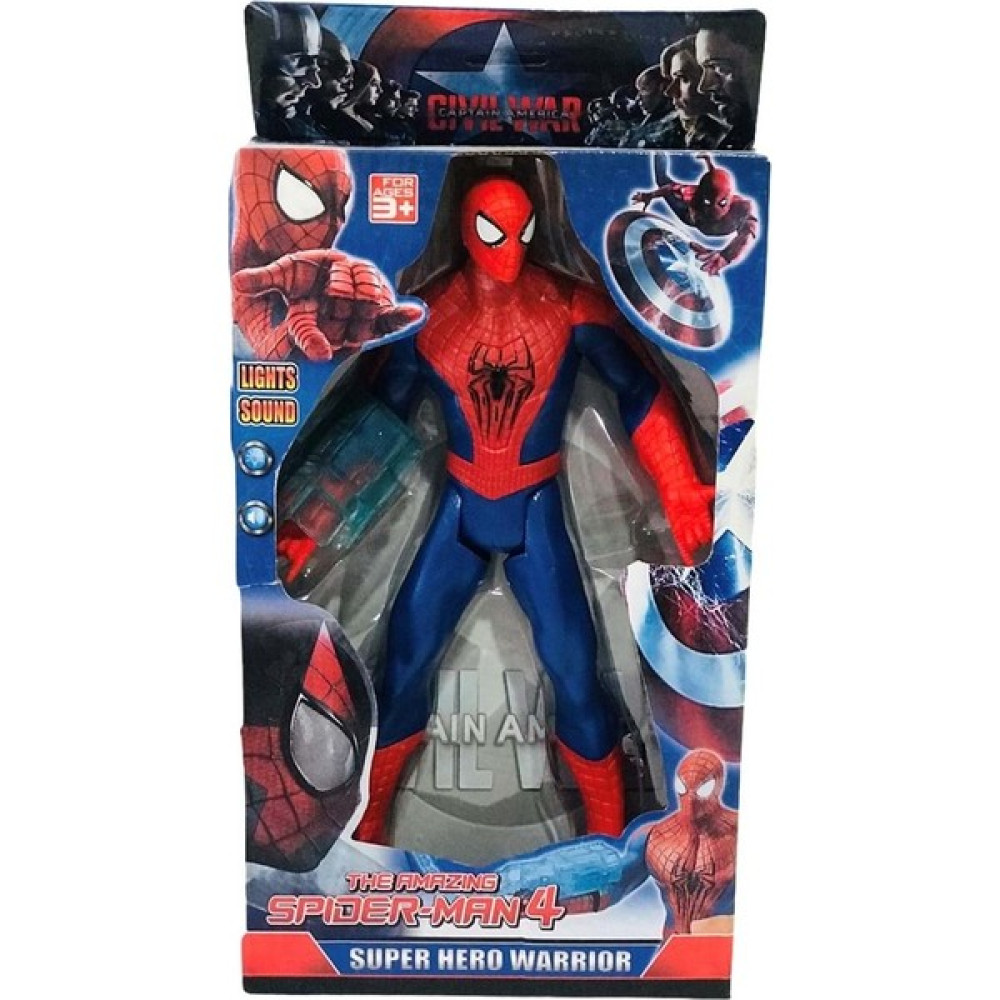 Doop Spiderman - Örümcek Adam - Işıklı Sesli Figür Oyuncak - 25 cm - Oyuncak - Renkli Oyuncak Fiyatı