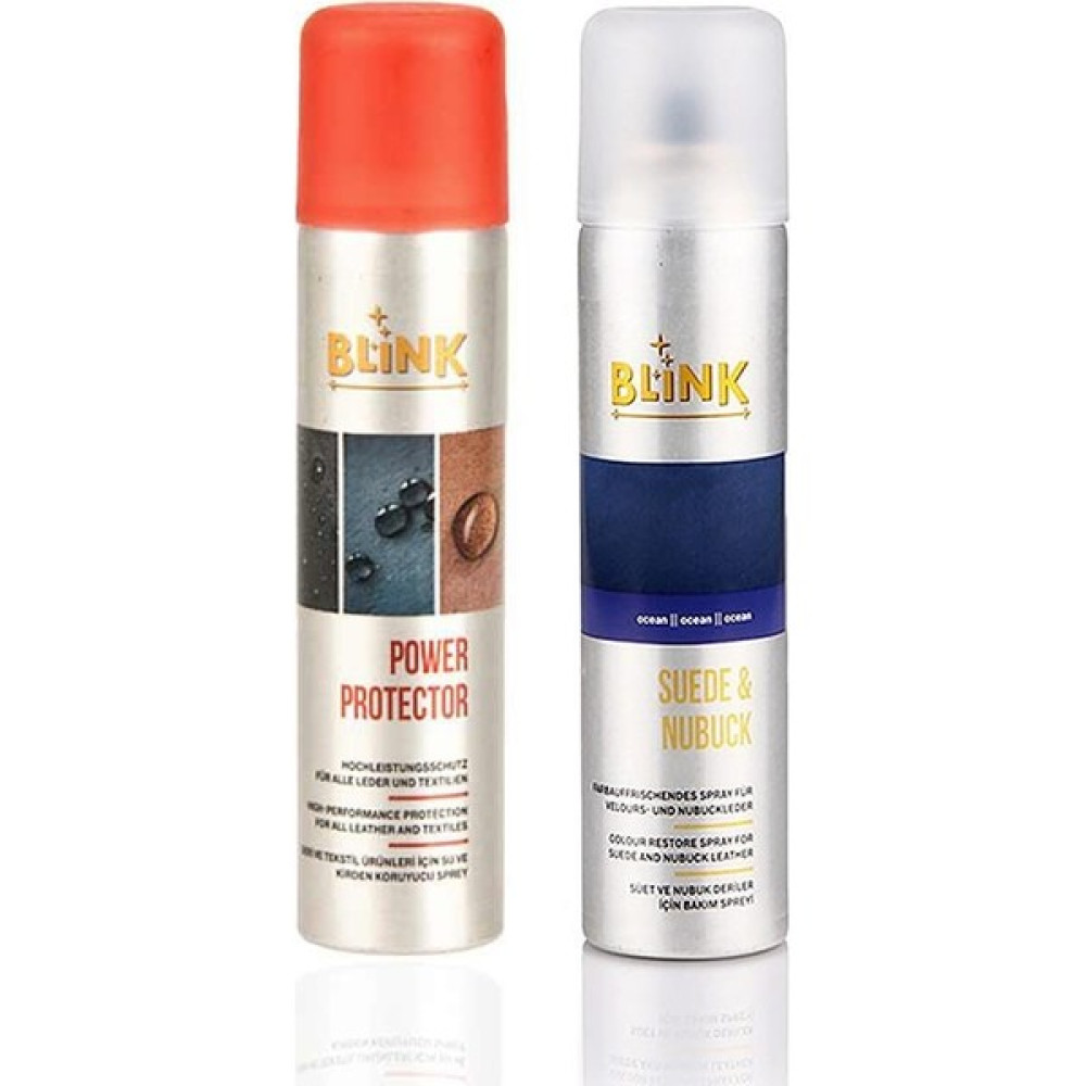 Dopar Lacivert Süet Nubuk Sprey 250 ml + Blink Su Itici Sprey Power Protector 250 ml Ayakkabılar ve Çantalar Fiyatı