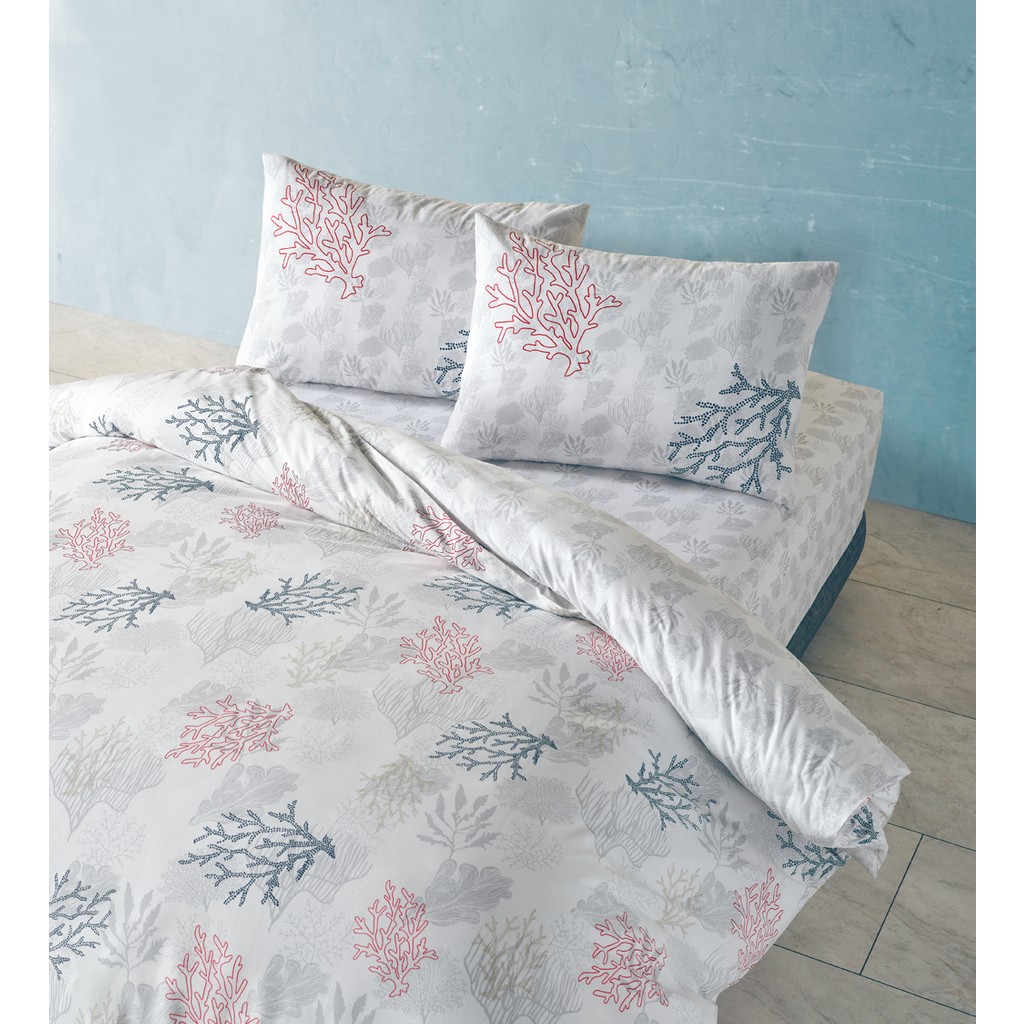 Doqu Home Marine Nevresim Takımı Marina Çift Kişilik - Beyaz - 200 x 220 cm Nevresim Takımı Fiyatı