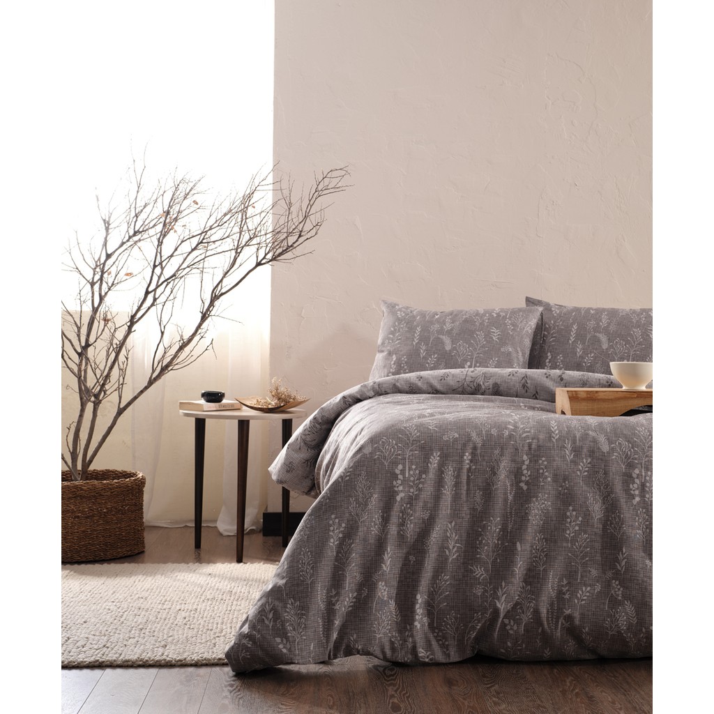 Doqu Home Sereal Easy Cotton Tek Kişilik Nevresim Takımı - Kahve - 160 x 220 cm Nevresim Takımı Fiyatı