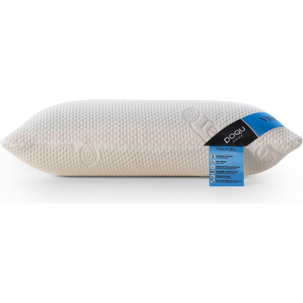 Doqu Home Visco Jel Yastık Beyaz Renk Orta Sertlikte Konforlu Yastık - 60 x 40 cm Yastık Fiyatı