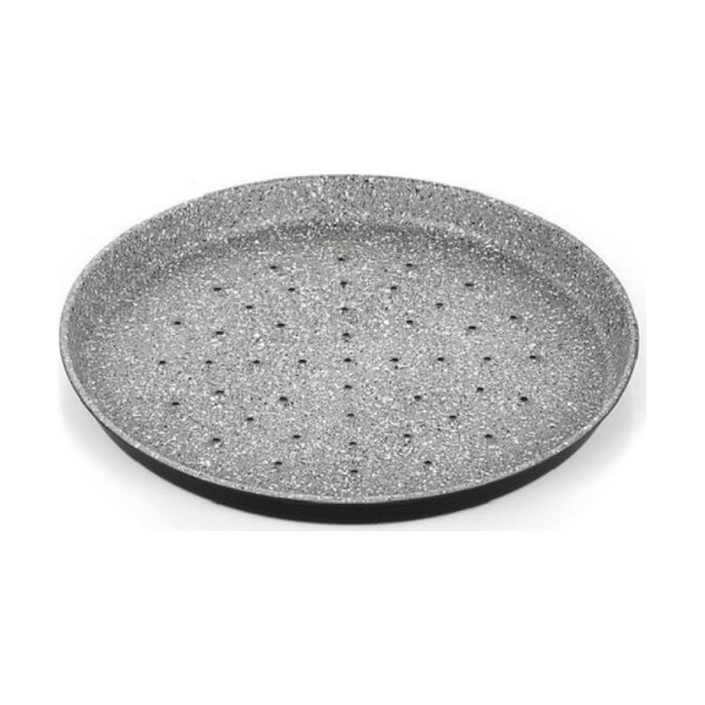 Dora Granit Kaplamalı Delikli Pizza Tava 32 cm - Gri Tavalar Fiyatı