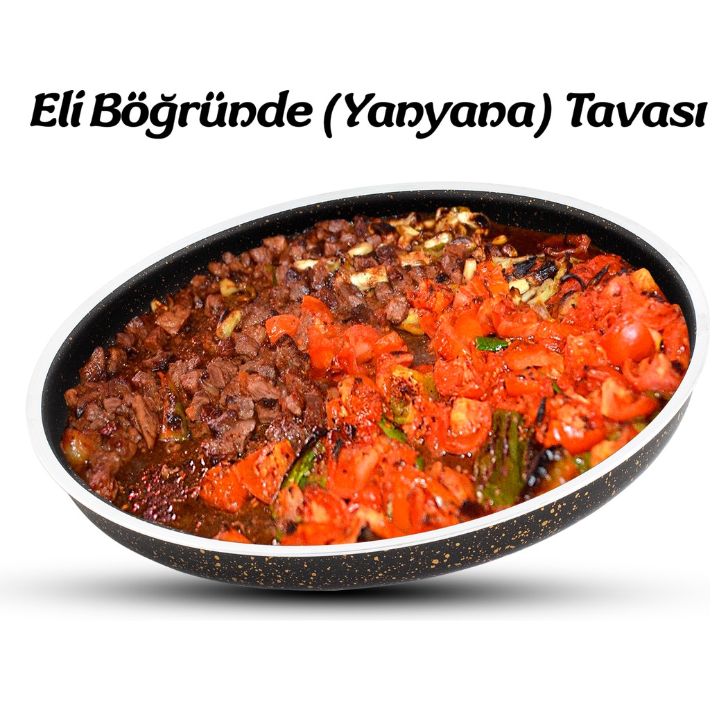 Dora Granitta 30 cm Pizza, Künefe Eli Böğründe (Yanyana) Tepsisi, Siyah Altın - Siyah - Sarı Tepsiler / Fırın Kapları Fiyatı