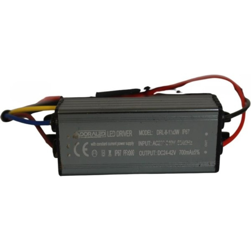 Dora Led 8-12X3W 700MA 24-42V Power LED Driver IP67 Power LED Sürücü Led Aydınlatmalar Fiyatı