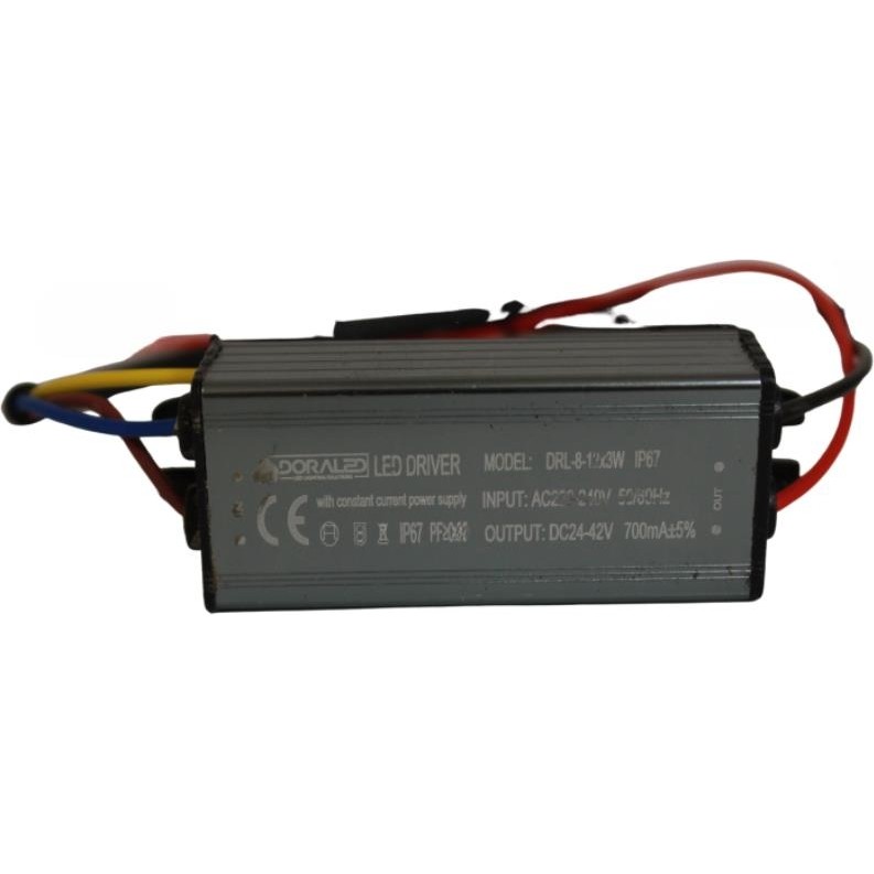Dora Led 8-12X3W 700MA 24-42V Power LED Driver IP67 Power LED Sürücü Led Aydınlatmalar Fiyatı