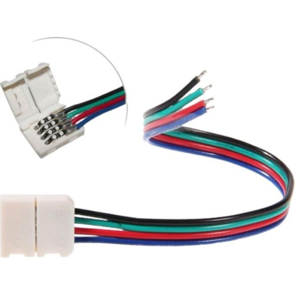 Dora Led Rgb Şerit Led Için Tek Yönlü Hızlı Konnektör Kablo 4 Pin (5 Adet) Led Aydınlatmalar Fiyatı