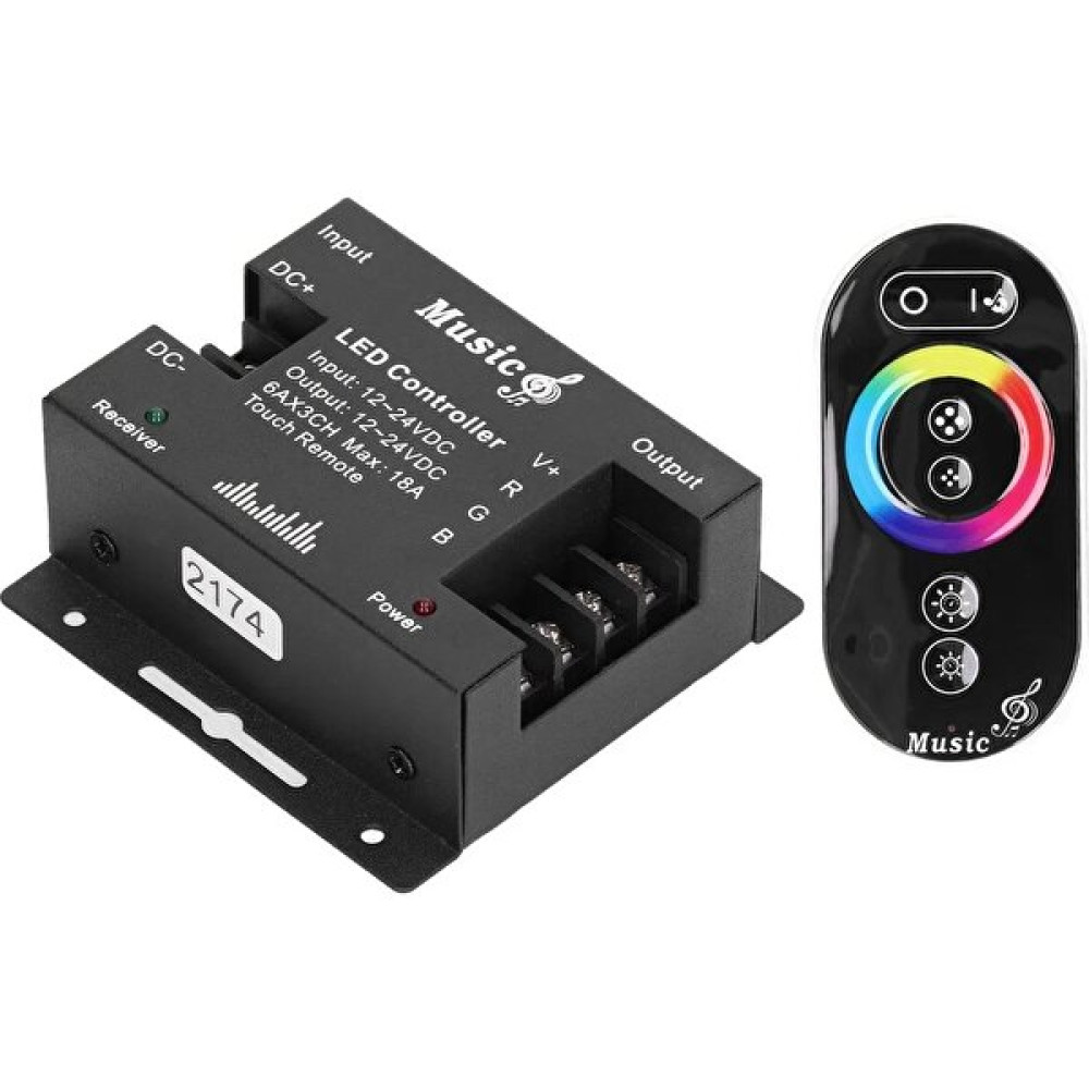 Dora Led RGB Touch-Dokunmatik Led Kontrol Ses Ve Müzik Kumandası 12-24V Led Aydınlatmalar Fiyatı