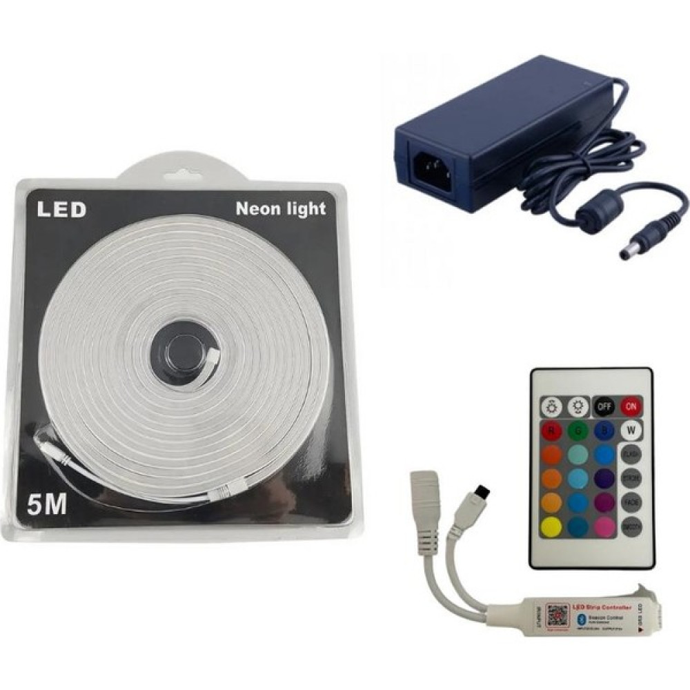 Dora Led Tuya Destekli Bluetooth Kontrollü 6X12MM Rgb Esnek Neon Şerit LED Set 5m - 5 m Led Aydınlatmalar Fiyatı
