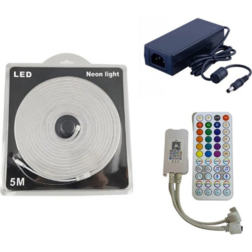 Dora Led Tuya Destekli Wifi Kontrollü 6X12MM Rgb Esnek Neon Şerit LED Set 5m - 5 m Led Aydınlatmalar Fiyatı