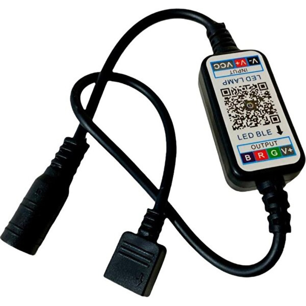 Doraled Bluetooth Cep Telefonundan Rgb Şerit LED Kontrol Modülü 6A 5-24V Kablolu - 10 m - Siyah Led Aydınlatmalar Fiyatı