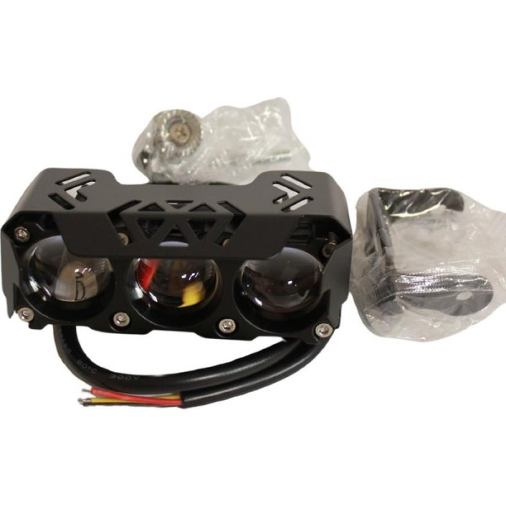 DoraLed Motosiklet-Scooter Sis Farı 12-60V Beyaz-Sarı Çift Renk IP67 Su Geçirmez Offroad 4x4 Suv Atv Tekne Far 1 Adet Motorsiklet Lambaları Fiyatı
