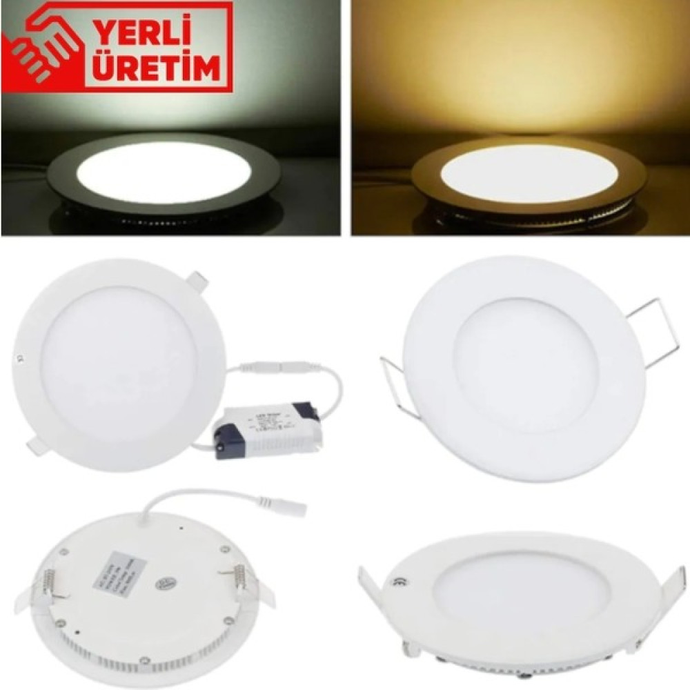 Doraled Watt Sıvaaltı Günışığı (Gömme) LED Panel-Spot Lam Işık Gücü: 9W Dış Çap: 14,5 cm Delik Çap: 13,5 cm - Gün Işığı Spot Fiyatı