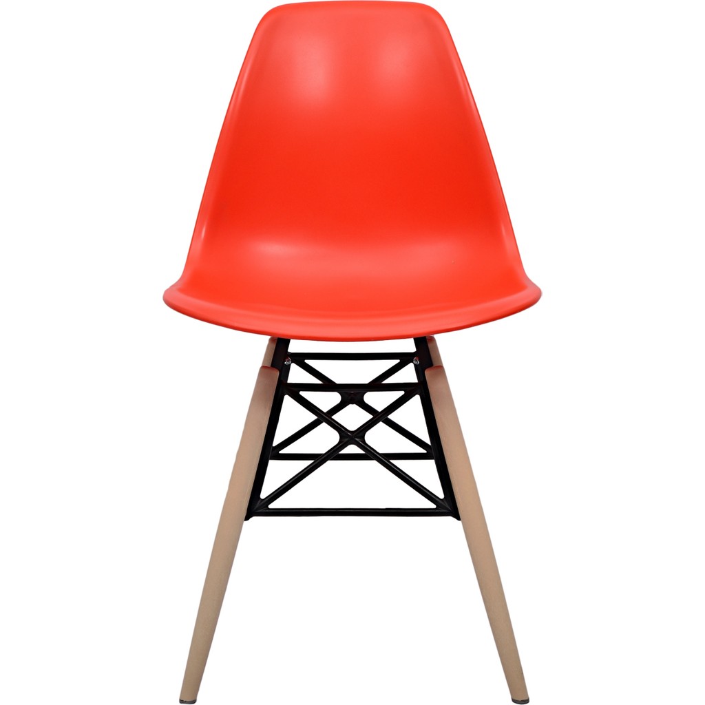 Dorcia Home Yeni Dorcia Home Eames Plastik Kafesli Sandalye - Cafe Balkon Mutfak Sandalyesi - Kırmızı Standart Sandalye Fiyatı