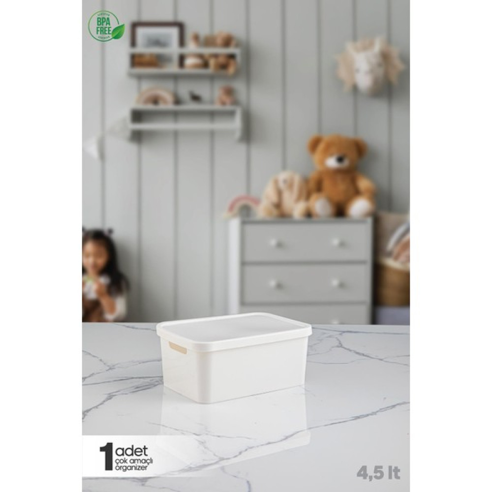 Doreline Hanebox 1 Adet Beyaz Çok Amaçlı Kapaklı Organizer Düzenleyici Kapaklı Kutu 4,5 Lt Ayakkabı Saklama Kutusu Fiyatı