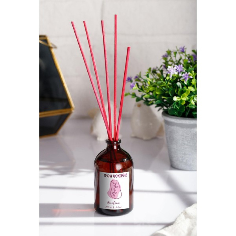 Doreline Oda Kokusu Cam Şişesi Pink+ 3 Adet Bambu Koku Çubuğu Oda Kokusu Fiyatı