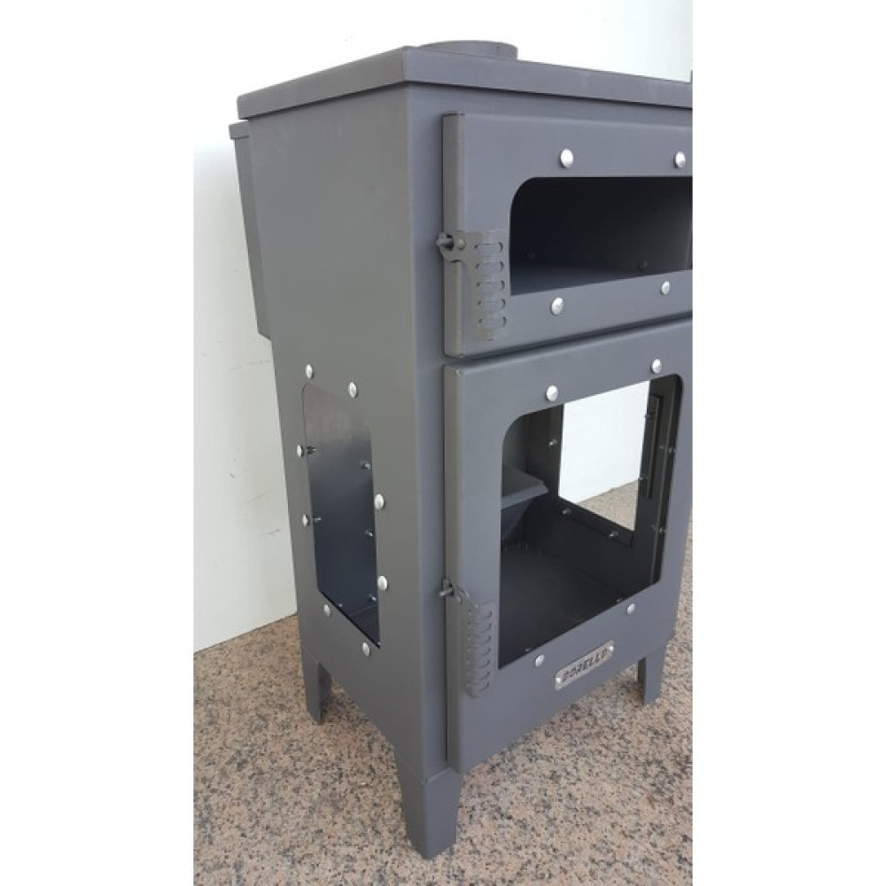 Dorello Fırınlı Pelet Sobası Camlı Şömine Soba Dorello Soba 005 Model Kuzine Soba Döküm Soba Bahçe Mobilyası Fiyatı